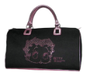 Betty Boop Rhinestone Duffle Bag