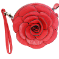 Flower Messenger Bag - Red